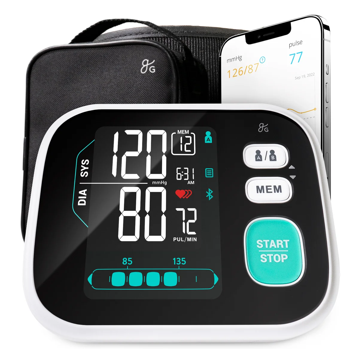 Tensiómetro Premium Blanco — vista frontal