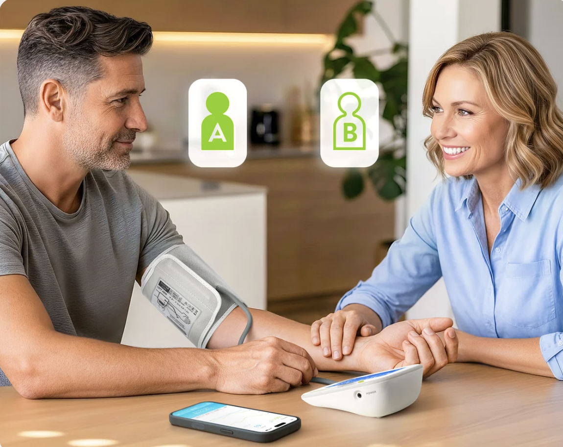 Tensiómetro Bluetooth Connect — vista frontal